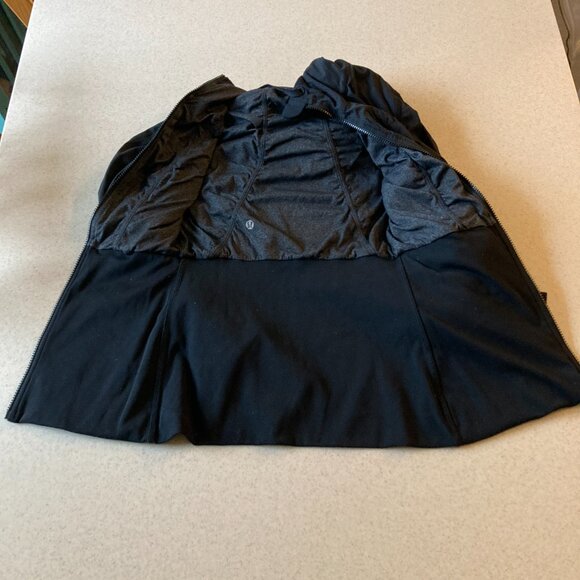 Lulullemon Dance Studio Jacket Hoodie Full Zip Reversible Black/Gray - Picture 6 of 16